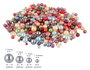 Innspiro Perles en verre laqué mélange 3-5-6-8mm 300g