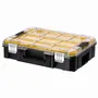 Stanley Fatmax Organiseur à compartiments modulaires PRO-STACK, 10 compartiments amovibles, couvercle transparent, capacité 7.8L, boîte de rangement FMST82967-1