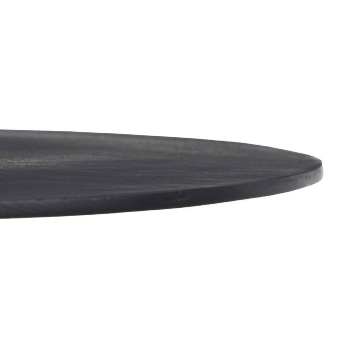BigBuy Home Table d'appoint Noir Rond