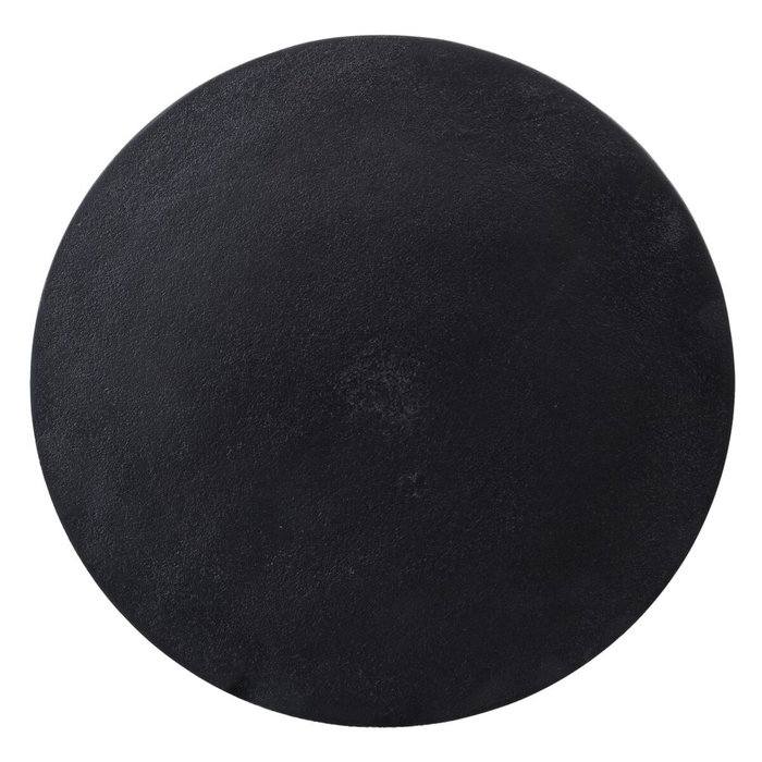 BigBuy Home Table d'appoint Noir Rond