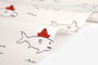 Dailylike Tissu en coton biologique Jaws Animaux 1,10m x 3m