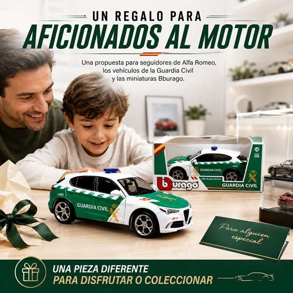 Burago Alfa Romeo Stelvio Guardia Civil 1:24
