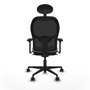 Piqueras y Crespo Chaise de Bureau avec Appui-tête Jorquera 3D036N1 Gris clair