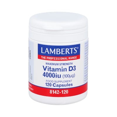 LAMBERTS Vitamine D3 4000 UI 120 capsules LAMBERTS Vitamine D3 4000 UI 120 capsules