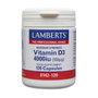 LAMBERTS Vitamine D3 4000 UI, 120 capsules