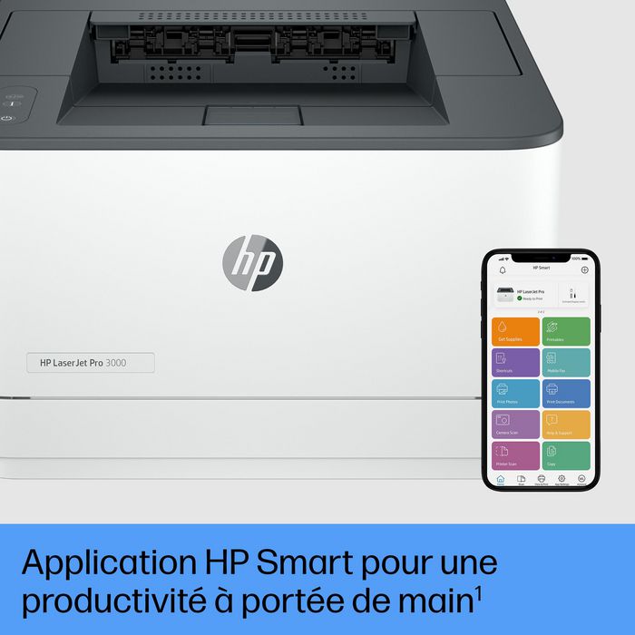 HP LaserJet Pro 3002dw - Imprimante Laser Sans fil Noir et Blanc, 33 ppm, Impression Recto Verso Automatique, A4