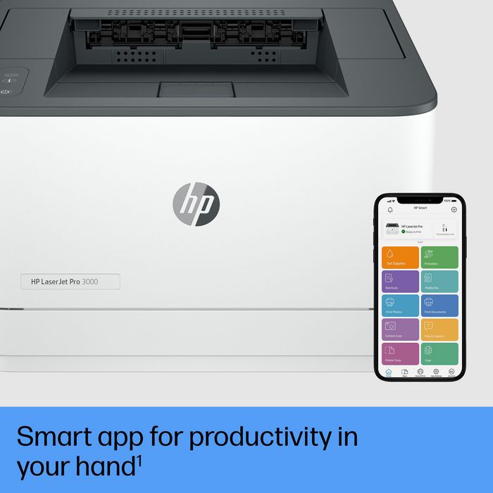 HP LaserJet Pro 3002dw - Imprimante Laser Sans fil Noir et Blanc, 33 ppm, Impression Recto Verso Automatique, A4