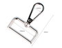 Innspiro Mousqueton à anneau rectangulaire Zamak Nickel 30 mm (Lot de 5)