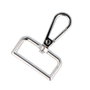 Innspiro Mousqueton à anneau rectangulaire Zamak Nickel 30 mm (Lot de 5)