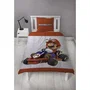 Mario Bros Parure de Lit Réversible Microfibre Sous Licence Mario - Housse de Couette 140 x 200 cm + 1 Taie 63 x 63 cm - Décoration Chambre Enfant