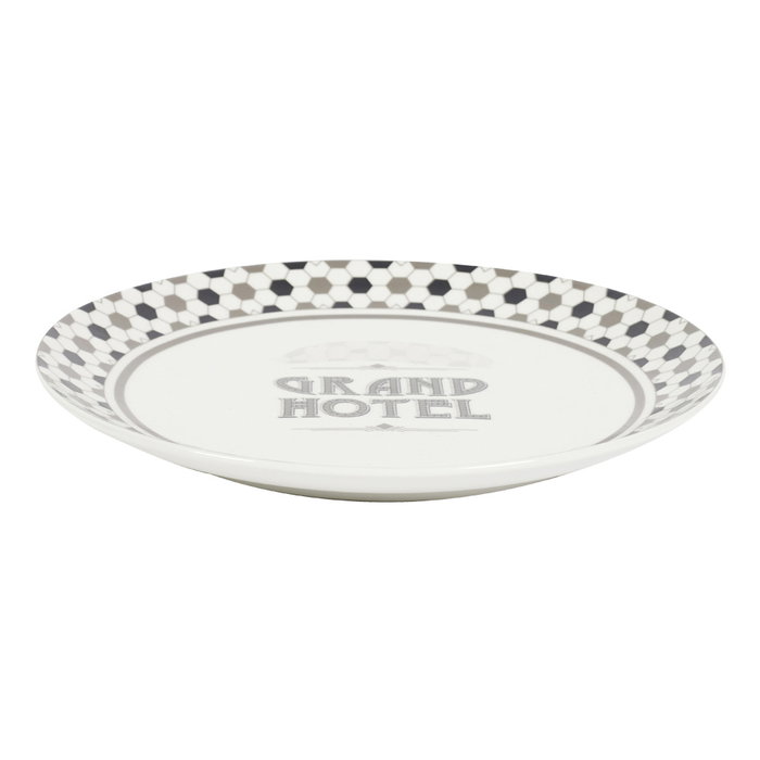 Home Deco Factory Plat Grand Hotel 20 cm en céramique Home Deco Factory Plat Grand Hotel 20 cm en céramique