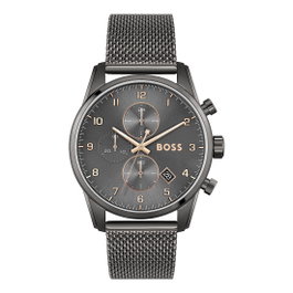Boss 1513837 - Montre Chronographe pour Homme en Acier Inoxydable Gris