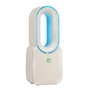 Lifetime Air Ventilateur de table rechargeable sans pales, 3 vitesses, blanc
