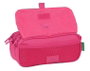 Benetton Triple Big Portatout "Raspberry" - Porte-Tout Triple 21,5x10x8 cm en Polyester 600D - Rose Fuchsia