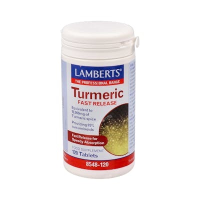 LAMBERTS Curcuma libération rapide 120 comprimés LAMBERTS Curcuma libération rapide 120 comprimés