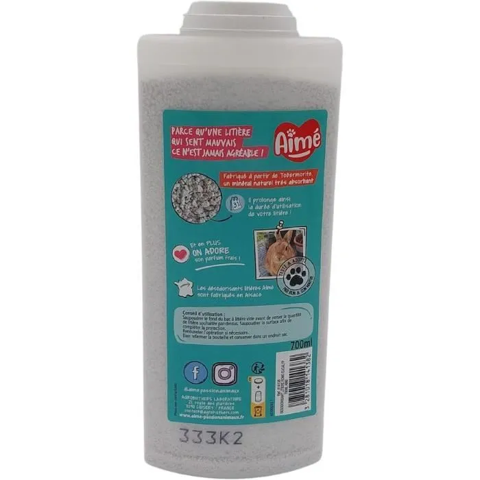 AIME - Désodorisant pour litière de rongeur à l'eucalyptus, 700 ml, élimine les mauvaises odeurs, 100% naturel