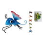 Ipae Progarden Insectes décoratifs pour pots de fleurs, modèles variés, 130 x 90 x 85 mm, métal