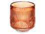Giftdecor Porte-bougie Cercle Rayure Petit Teja Verre 7x7x7 cm (Set de 12)