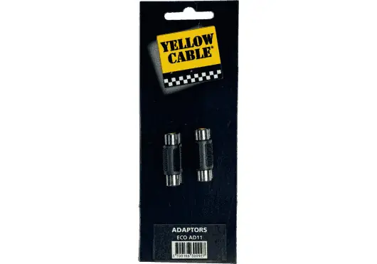 Yellowcab Adaptateur RCA Femelle vers RCA Femelle Yellowcab Adaptateur RCA Femelle vers RCA Femelle