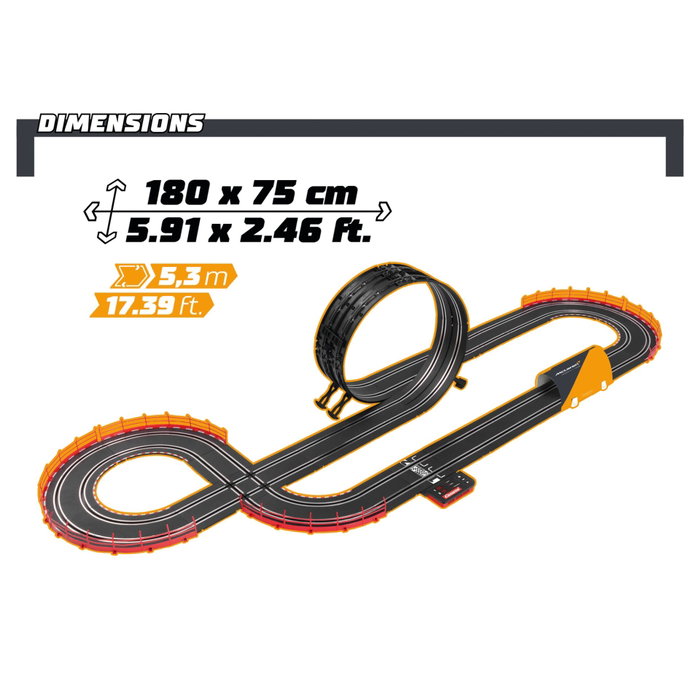 Carrera GO!!! McLaren Racing - Circuit de voitures de slot 1:43 Carrera GO!!! McLaren Racing - Circuit de voitures de slot 1:43