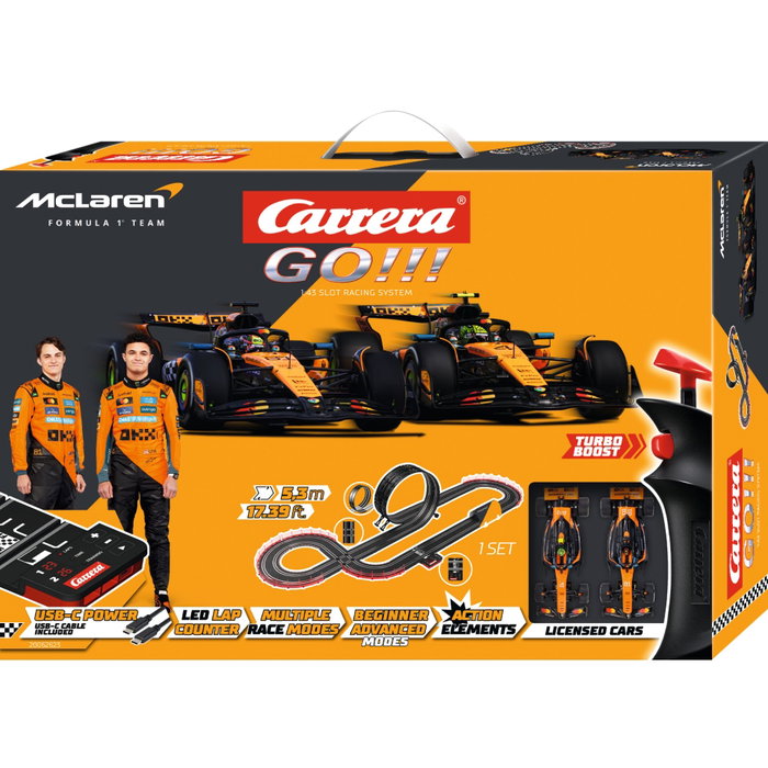 Carrera GO!!! McLaren Racing - Circuit de voitures de slot 1:43 Carrera GO!!! McLaren Racing - Circuit de voitures de slot 1:43
