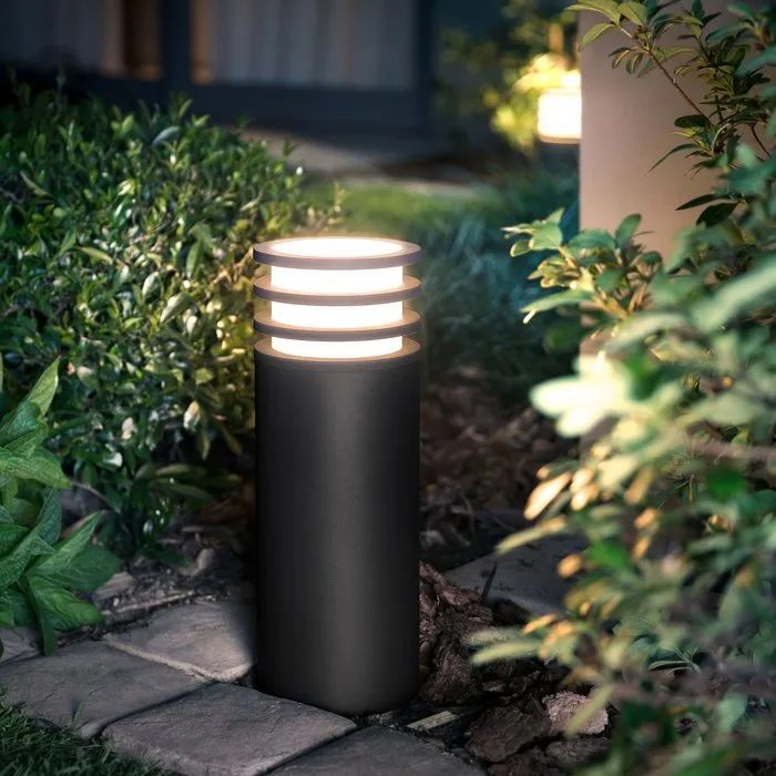 Philips Hue Lampe sur pied Lucca Anthracite 1xA60 WCA IP44 Connectée Alexa Zigbee