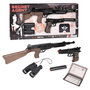 Gonher Agente Secreto - Set Secret avec Mitraillette et Pistolet en Métal 8 Coups, Silencieux, Jumelles et Passeport - Jouet +3 Ans