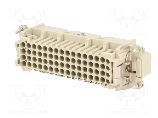 HARTING Insert de contact HDC mâle Han® HMC 64+PE