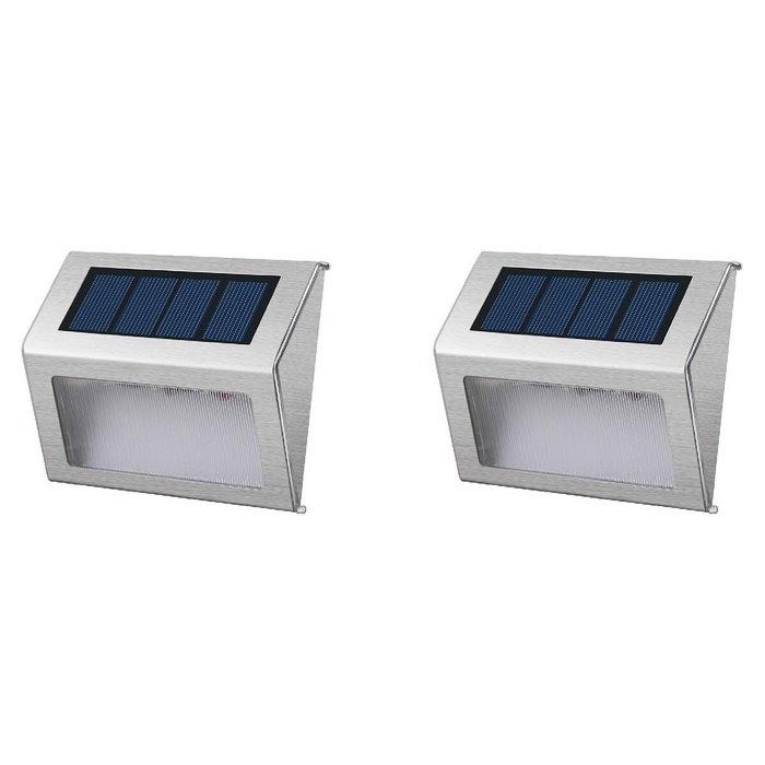 Lumisky Pack de 2 Spots Solaires Muraux Wally W8 Blanc et Noir Lumisky Pack de 2 Spots Solaires Muraux Wally W8 Blanc et Noir