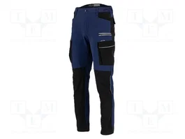 LAHTI PRO Pantalon de travail STRETCH slim-fit bleu marine-noir XXL