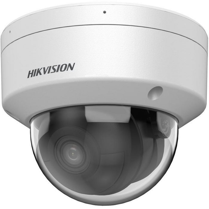 Hikvision Caméra de Sécurité Extérieure Dome 8 MP AcuSense - Objectif 2.8 mm F1.0 avec Microphone - Résolution 4K 3840x2160, WDR, DNR, Protection IP67 IK10, Alarme, Compatible PoE