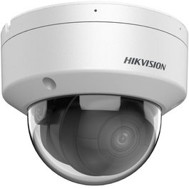 Hikvision Caméra de Sécurité Extérieure Dome 8 MP AcuSense - Objectif 2.8 mm F1.0 avec Microphone - Résolution 4K 3840x2160, WDR, DNR, Protection IP67 IK10, Alarme, Compatible PoE