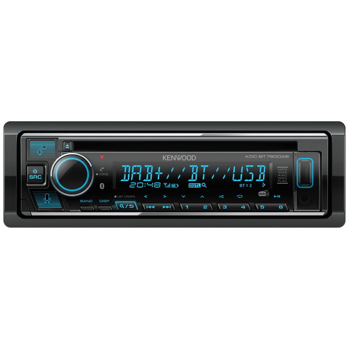 Kenwood KDC-BT760DAB Récepteur CD/USB DAB+/Bluetooth/Amazon Alexa Noir