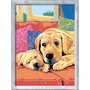 Ravensburger CreArt Serie D Amor De Perritos 12023269 - Kit de Peinture par Numéros sur Toile, Thème Chiot, à Partir de 7 Ans