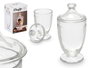Vivalto Bombonera en verre avec couvercle 12 x 24 x 12 cm transparent 1,15 L (Set de 12)