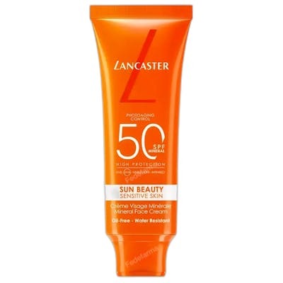 Lancaster Sun Beauty Crème Minérale Visage Peau Sensible SPF50
