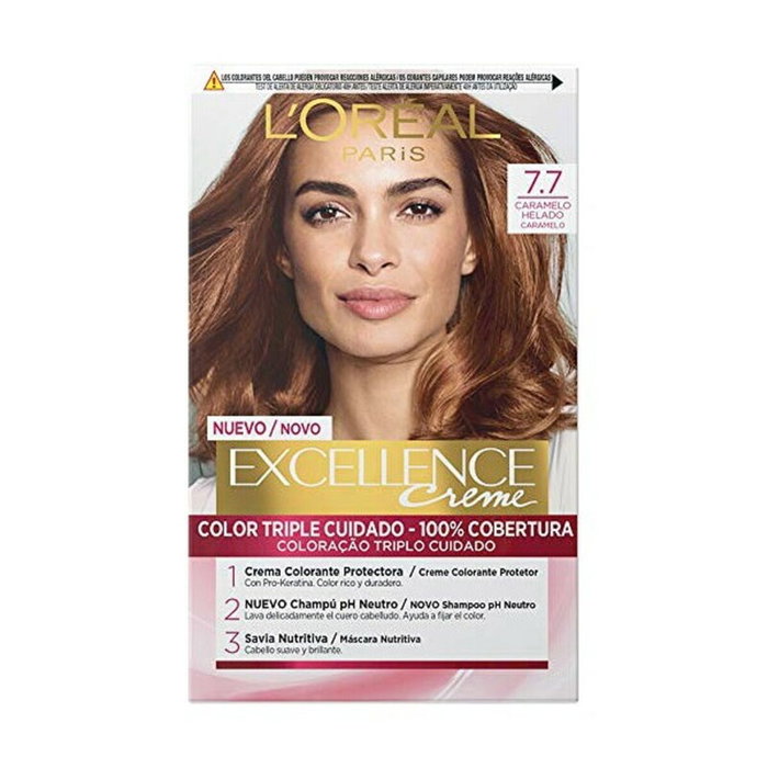 L'Oréal Paris Excellence Crème #7.7 Caramel Glacé