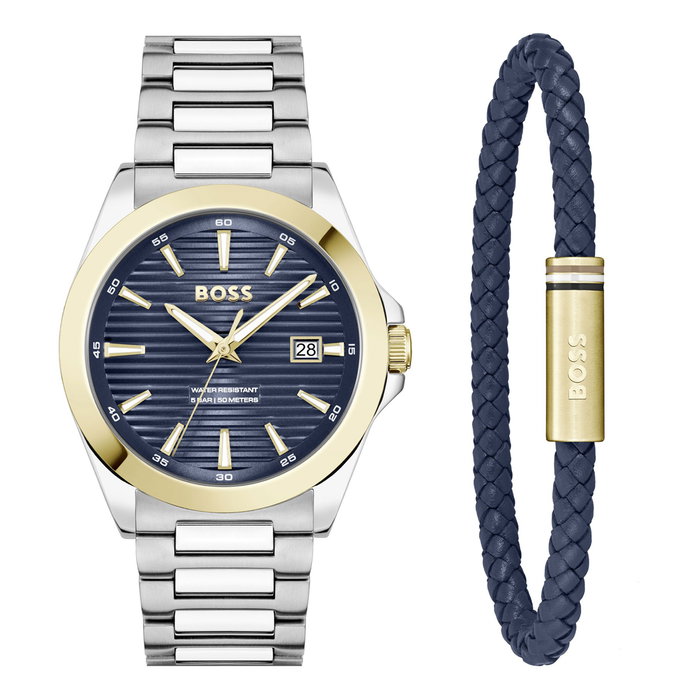 Boss 1570191 - Montre Homme avec Bracelet Strike Giftset