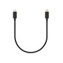 Veho Câble USB-C vers Lightning MFI certifié Apple 20 cm - Charge et synchronisation pour iPhone, iPad - Finition caoutchouc noir