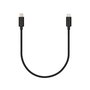 Veho Câble USB-C vers Lightning MFI certifié Apple 20 cm - Charge et synchronisation pour iPhone, iPad - Finition caoutchouc noir