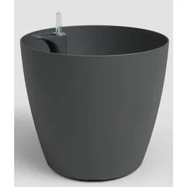 Artevasi San Remo SWS 36 MA - Pot de fleurs avec pieds - Intérieur/extérieur - Plastique résistant UV - 25 L - Ø36 x H33.5 cm - Gris anthracite