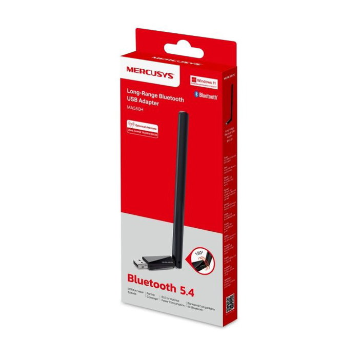 Mercusys MA550H Adaptateur USB Bluetooth 5.4 Antenne Externe Haut Débit Mercusys MA550H Adaptateur USB Bluetooth 5.4 Antenne Externe Haut Débit