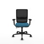PIQUERAS Y CRESPO Chaise Haches Synchrone/Traslack Vert pétrole/Noir