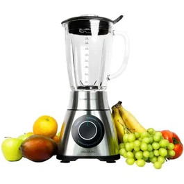 CECOTEC Power Black Titanium PerfectiMix - Mixeur Blender 2000 W - Bol en Verre 1,8 L Résistant - Lames en Titane Noir - Inclus Filtre à Jus