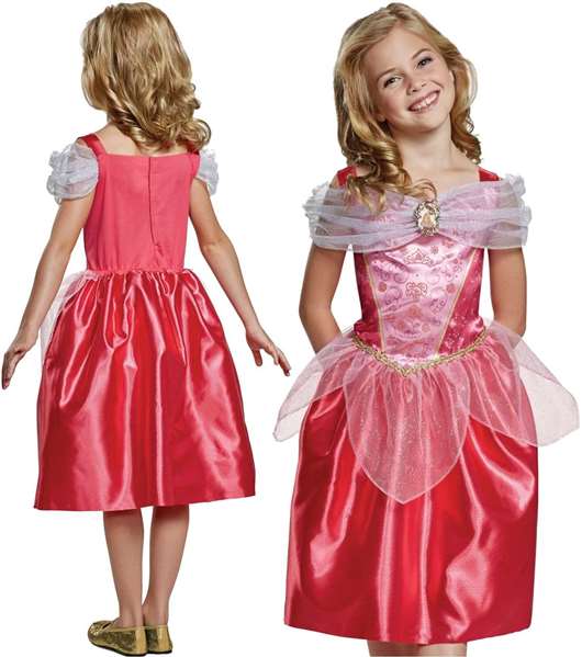Liragram Disney Déguisement Classique Princesse Aurora Taille 3-4 Ans pour Enfant