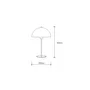 Shelby - Làmpara de Mesa SKD-T400 - Lampe de table design en métal avec douille E27, pour salon, chambre, restaurant, éclairage LED blanc, neutre ou RGB