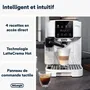 Delonghi Magnifica Start ECAM220.61.W - Machine à café expresso automatique avec broyeur - Blanc inox - 15 bars - Carafe à lait - Compatible grains et moulu