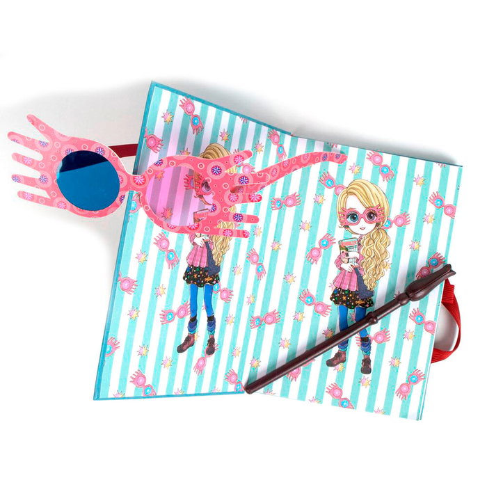 Cerdá Set de papeterie Harry Potter Luna Lovegood - Coffret cadeau fournitures scolaires 18 x 22.5 x 2.5 cm