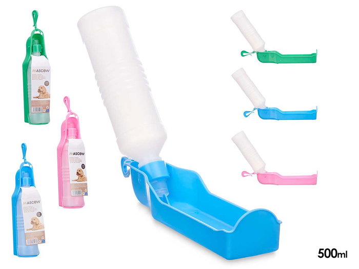 Mascow Bouteille pour animal de compagnie 500 ml Plastique 6.7 x 31 x 6 cm (Assorti) (Set de 24) Mascow Bouteille pour animal de compagnie 500 ml Plastique 6.7 x 31 x 6 cm (Assorti) (Set de 24)