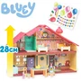 Bluey - Maison Anniversaire à Décorer - Set de Jeu avec Figurine Bluey exclusive, 13 Accessoires et Autocollants - Jouet Enfant dès 3 ans